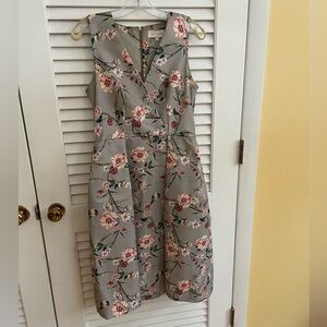 Floral Sleeveless Dress Vintage Women’s 8